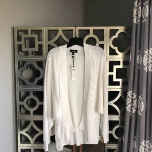 Express white cardigan